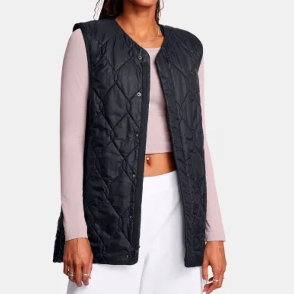 Under Armour Black Quilted Vest Size medium NWT